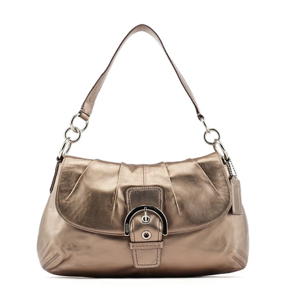 COACH Bronze Leather Soho Shoulder Bag Vintage F17217